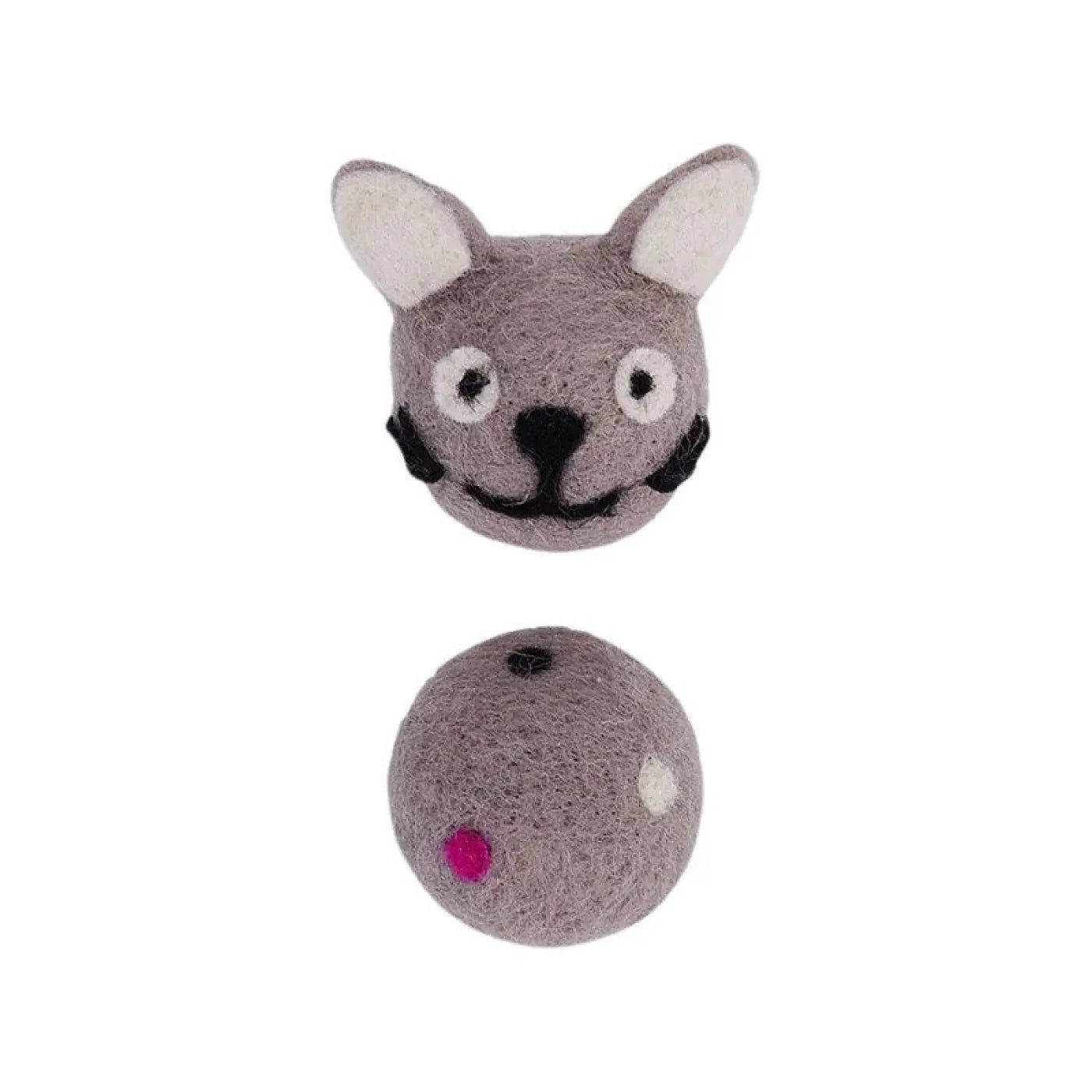 The Ball Depot Cat Toys: Felt Stretch Bell Cat Ball