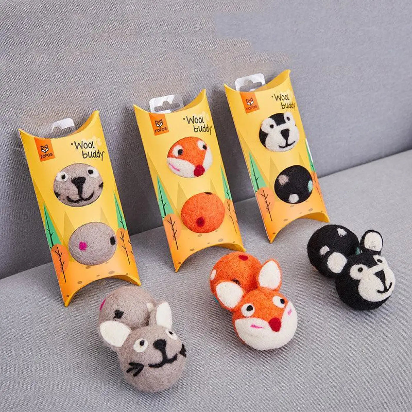 The Ball Depot Cat Toys: Felt Stretch Bell Cat Ball