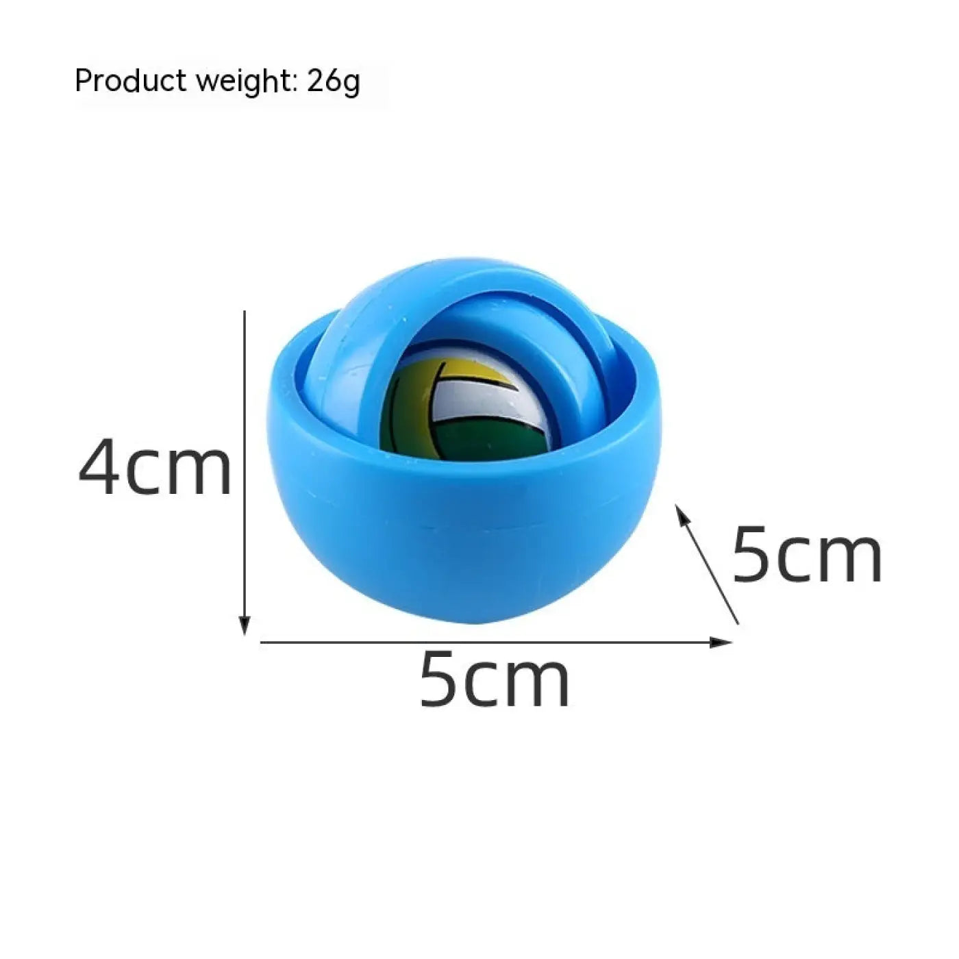 The Ball Depot stress balls: Fingertip Gyro Stress Relief Ball