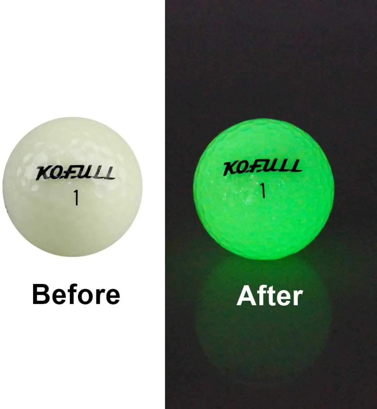 The Ball Depot golf ball: Fluorescent ball for practicing golf at night course