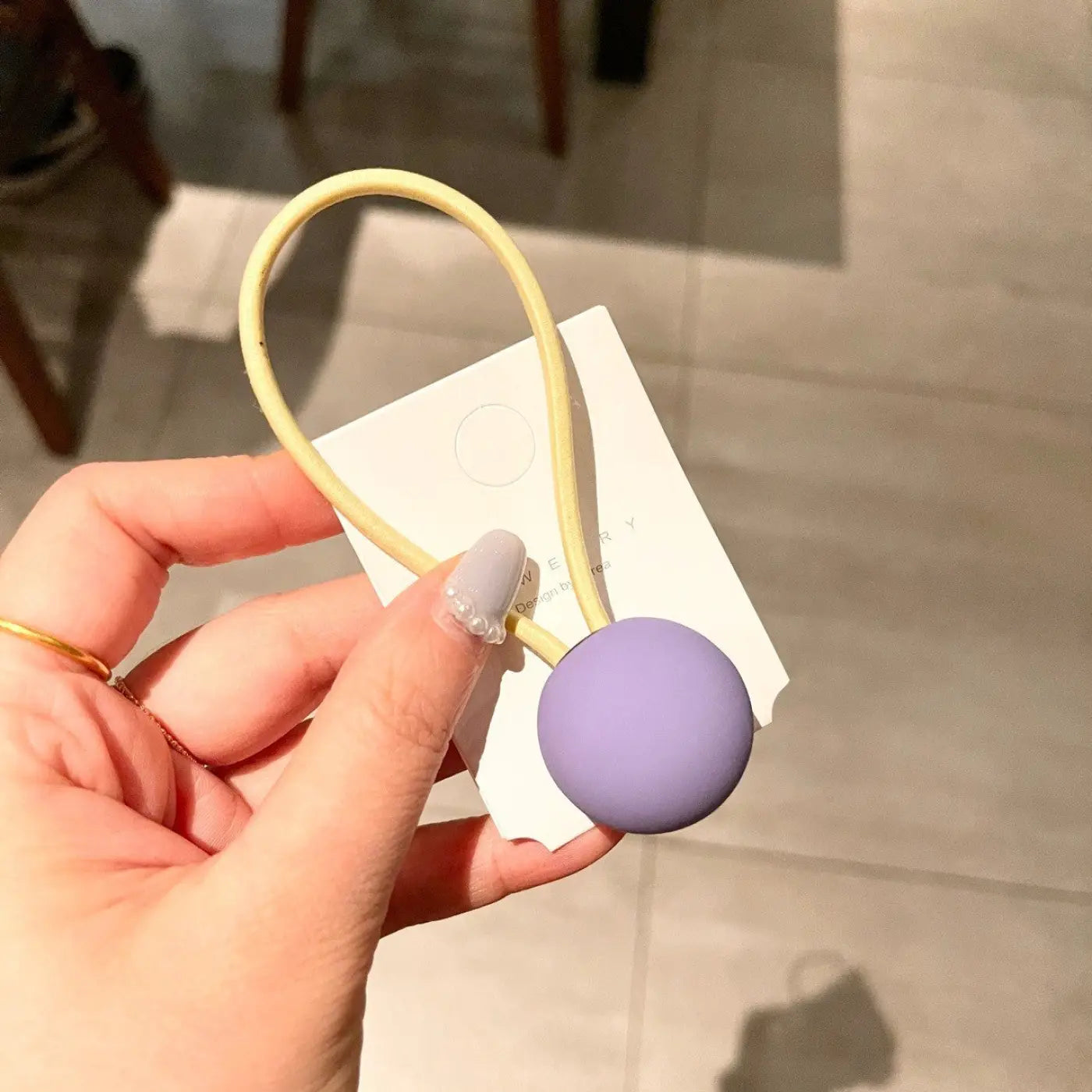The Ball Depot novelty ball: Fluorescent Color Round Ball Hair Tie