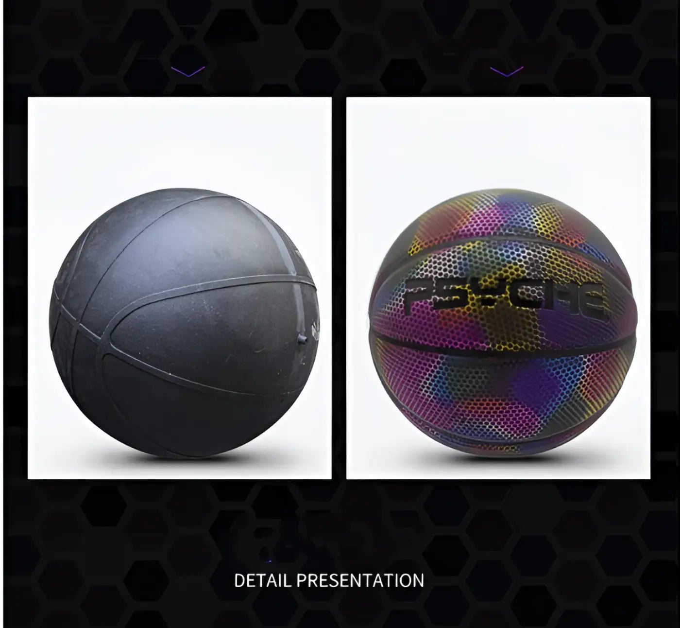 The Ball Depot basketball: Fluorescent Light-Emitting Blue Basketball