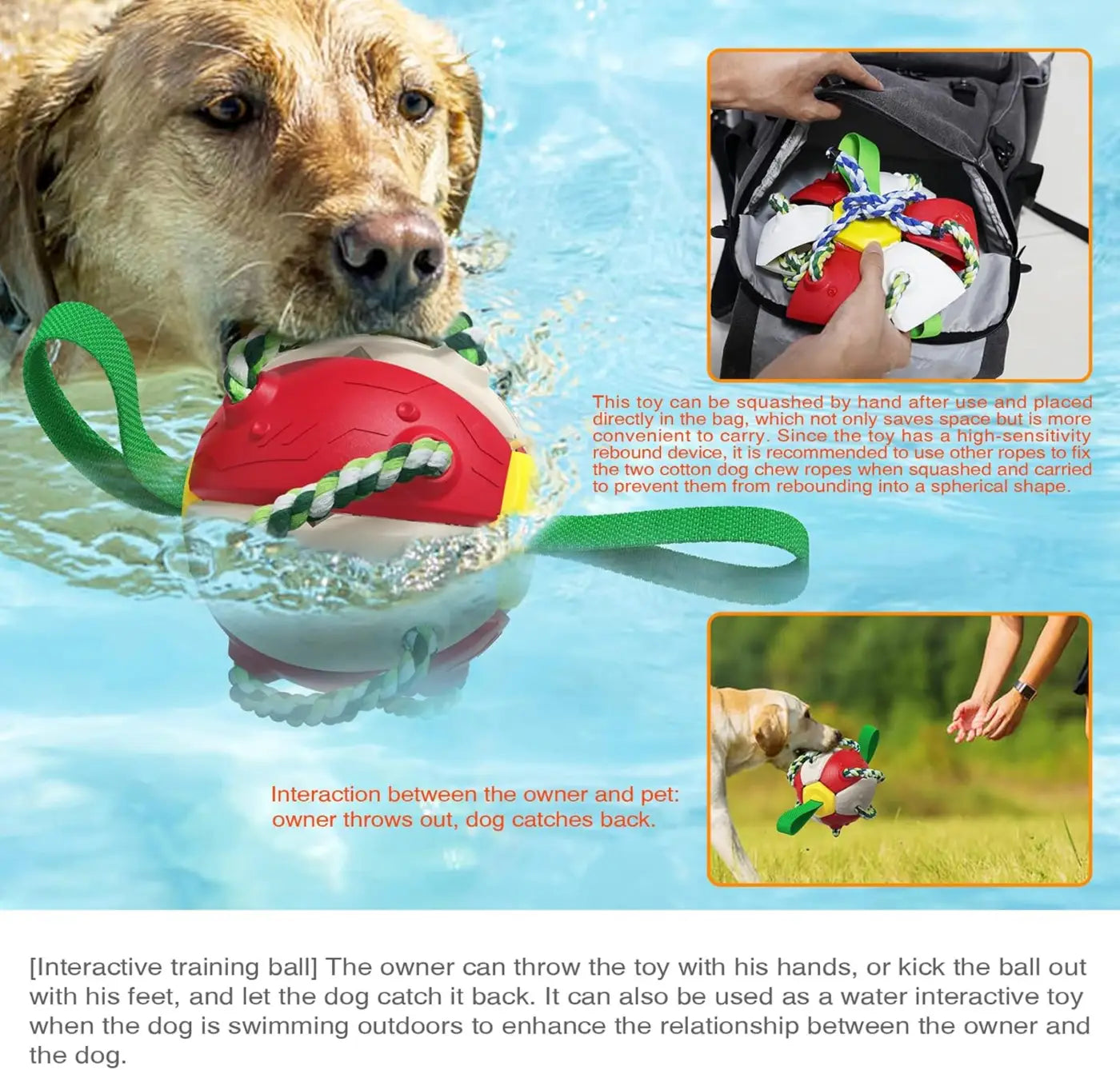 The Ball Depot dog ball: Flying Saucer Dog Ball