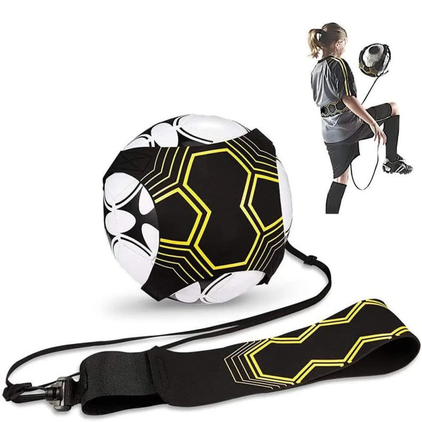 The Ball Depot soccer ball: Football Volleyball Training Aids Elastic Ball Control Device