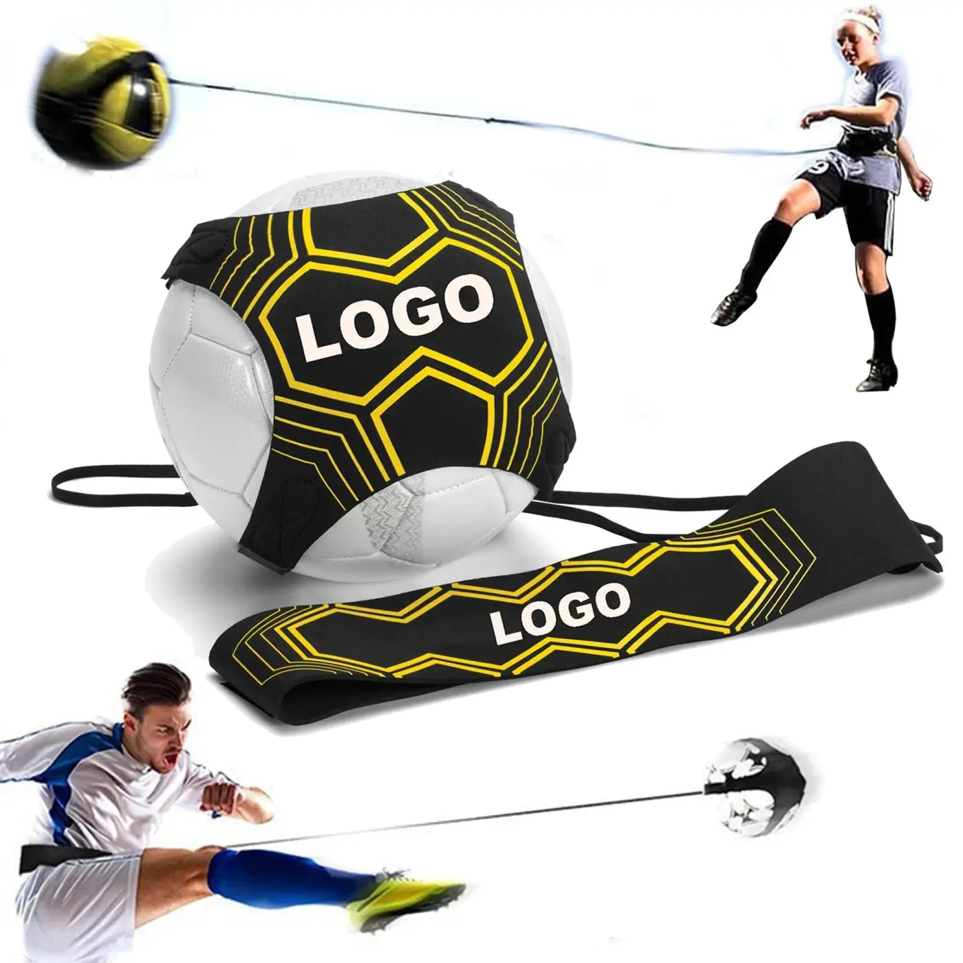 The Ball Depot soccer ball: Football Volleyball Training Aids Elastic Ball Control Device