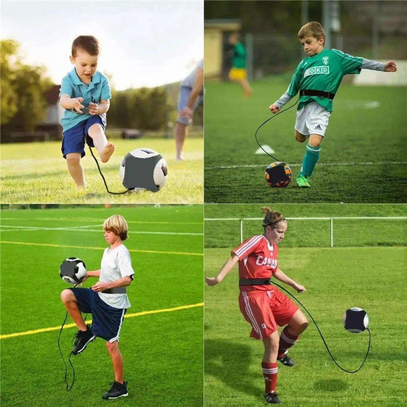 The Ball Depot soccer ball: Football Volleyball Training Aids Elastic Ball Control Device
