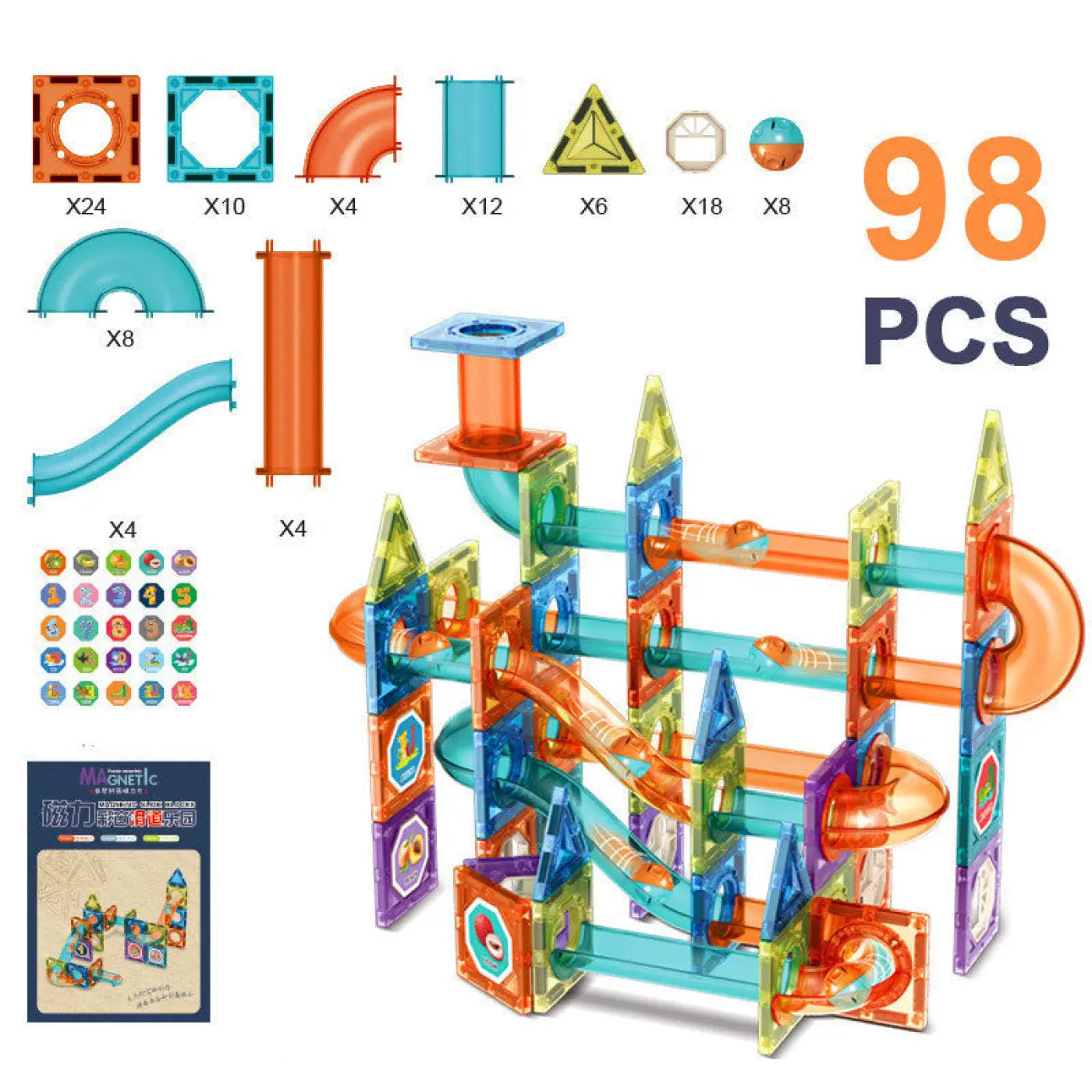 The Ball Depot puzzle ball: Fun Colorful Window Ball Magnetic Puzzle