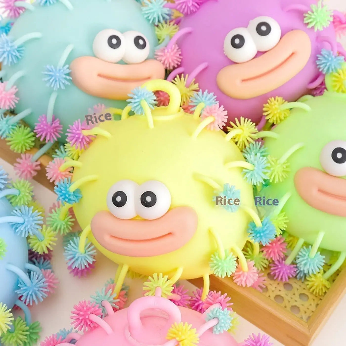 The Ball Depot novelty ball: Furry Glow Ball Squeeze