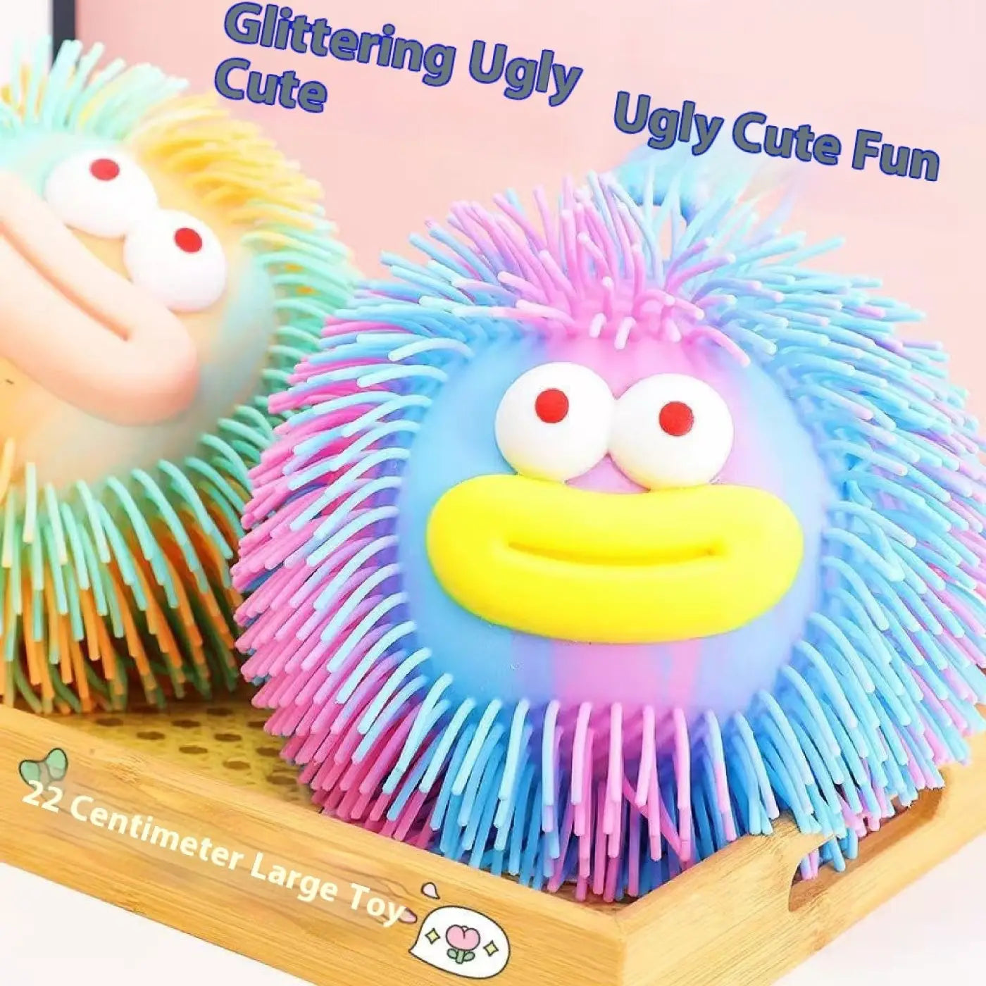 The Ball Depot novelty ball: Furry Glow Ball Squeeze