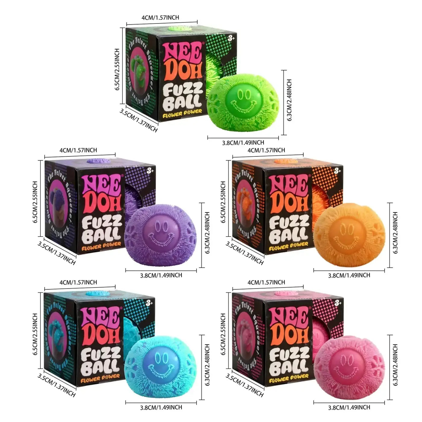 The Ball Depot stress balls: Fuzz Ball Squeeze Toy