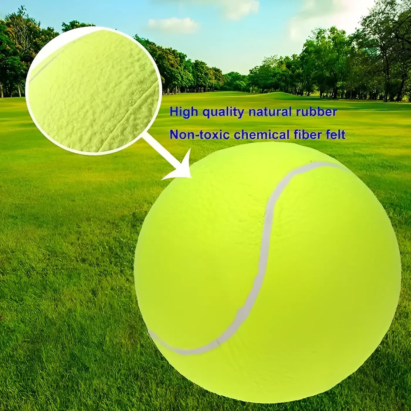 The Ball Depot tennis dog balls: Giant Tennis Ball