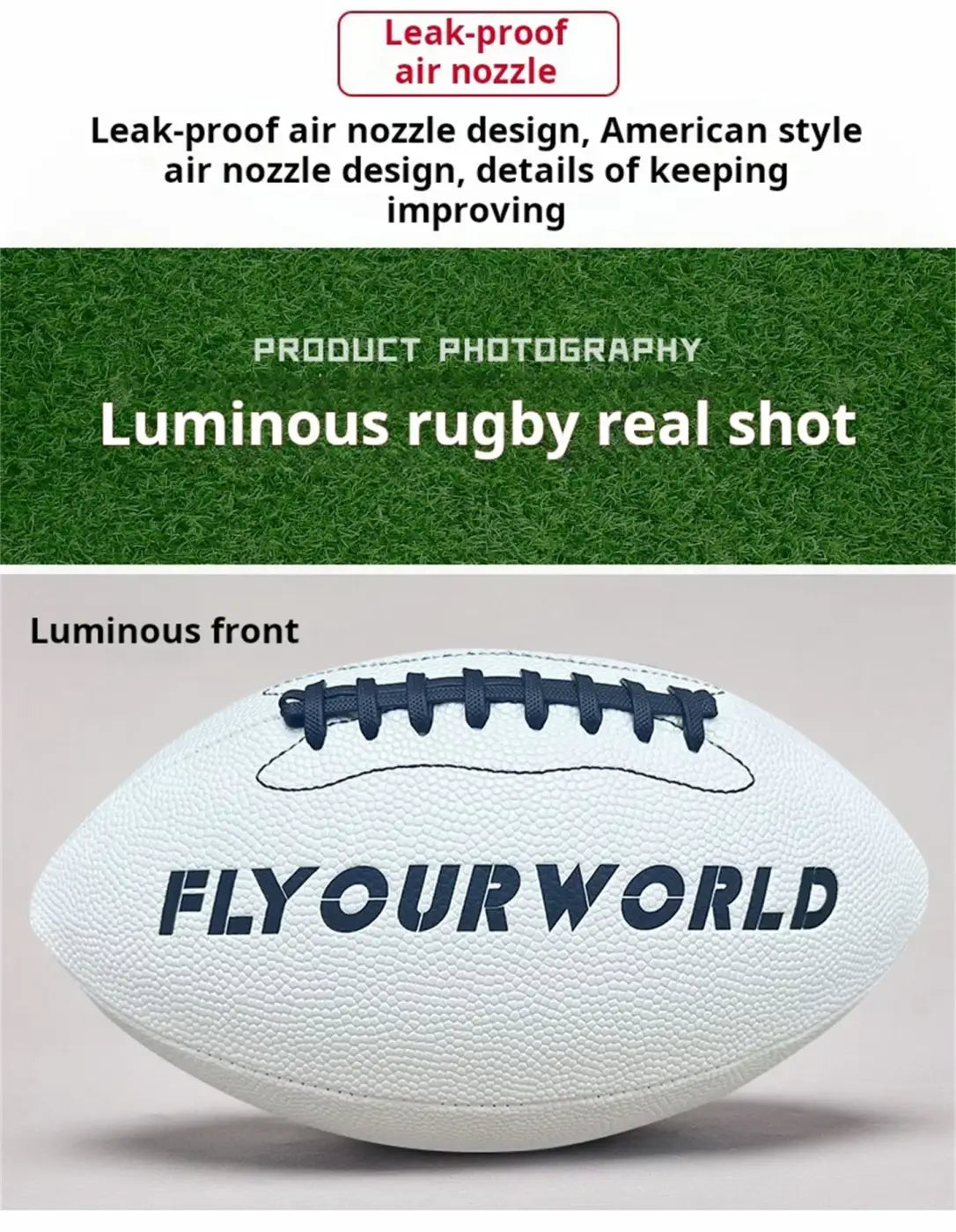 The Ball Depot american football: Glow-in-the-Dark American Football