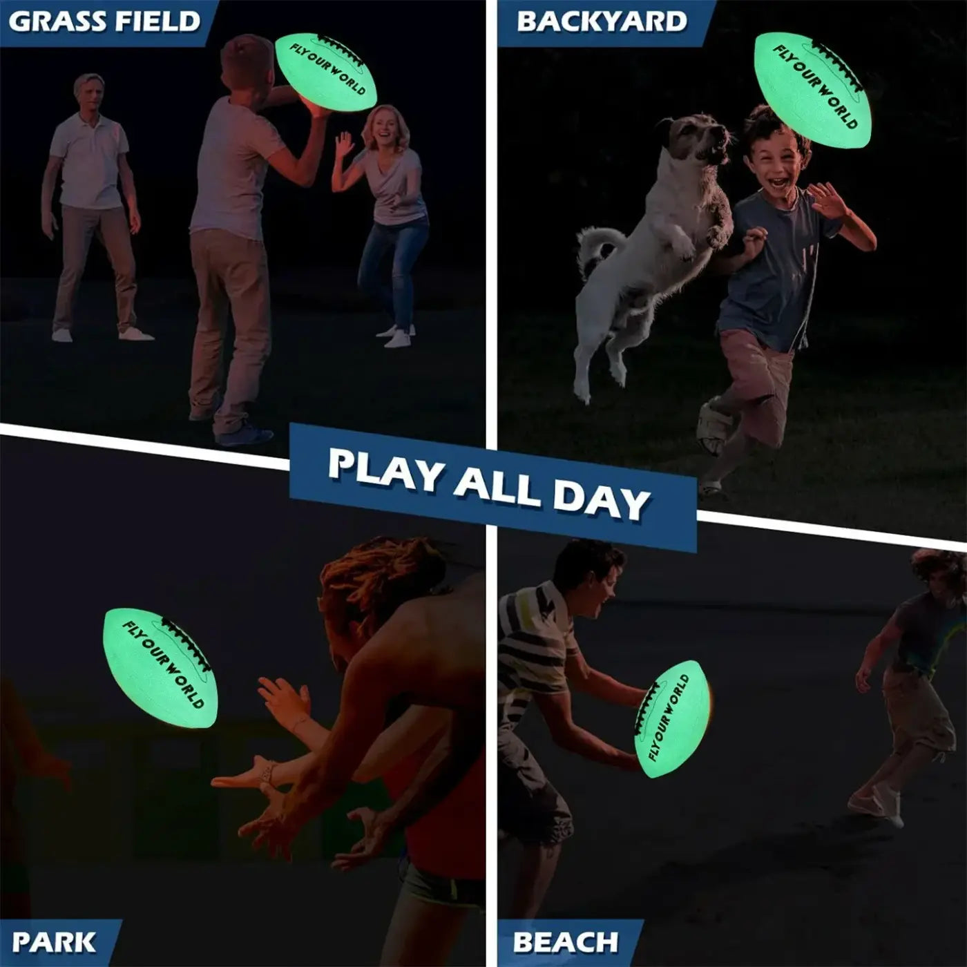 The Ball Depot american football: Glow-in-the-Dark American Football
