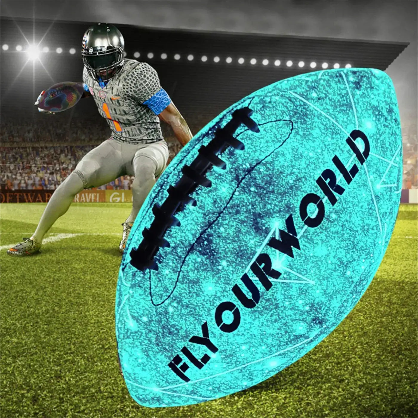 The Ball Depot american football: Glow-in-the-Dark American Football - Size 9 & 6