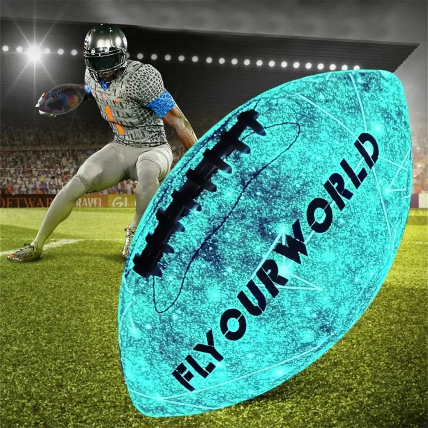 The Ball Depot american football: Glow-in-the-Dark American Football - Size 9 & 6
