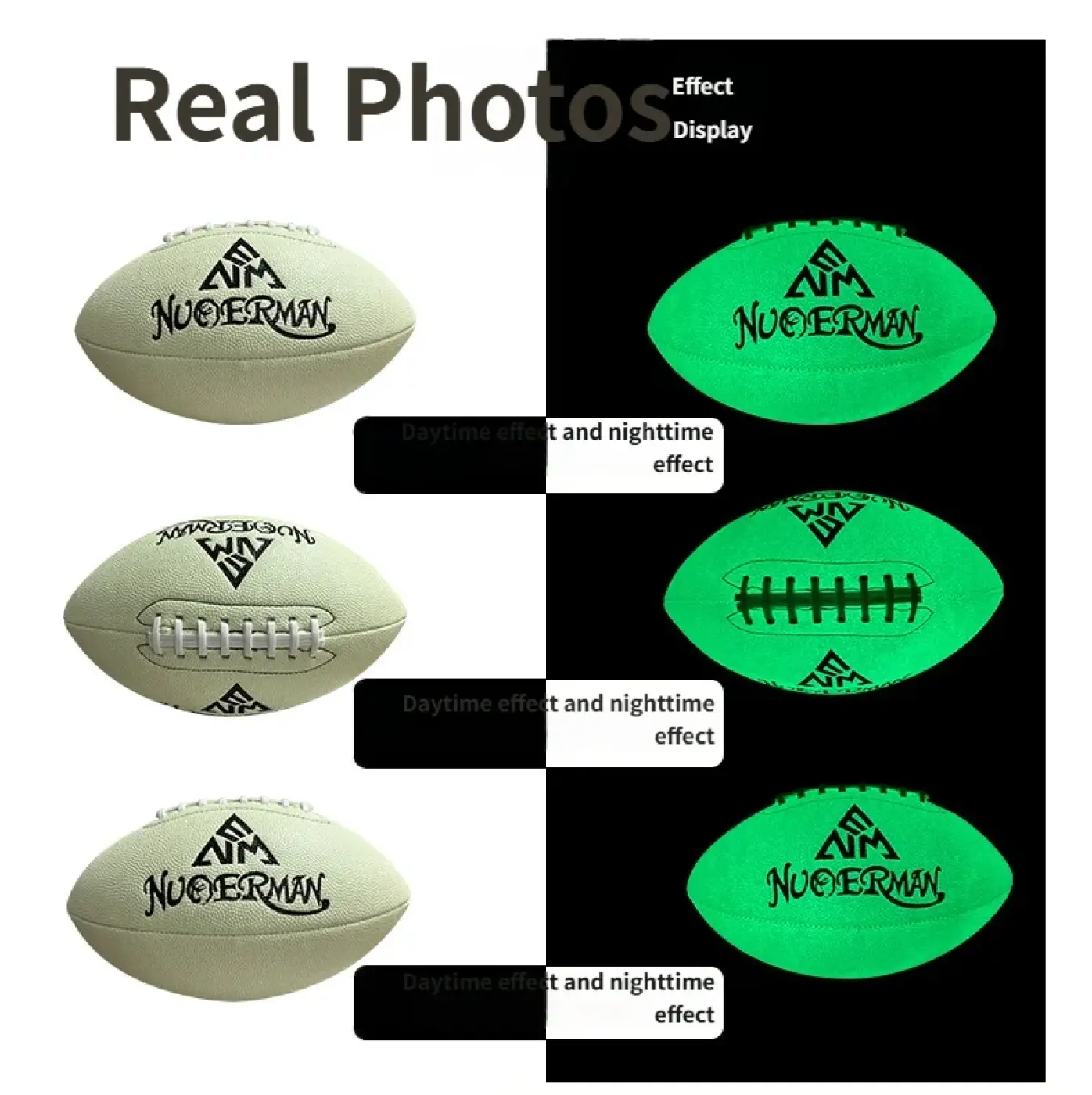 The Ball Depot american football: Glow-in-the-Dark American Football, Size 9