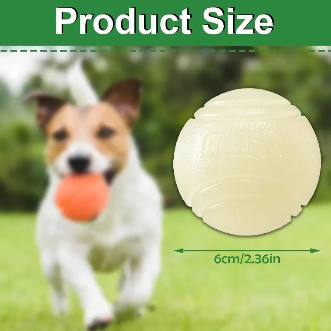 The Ball Depot dog ball: Glow-in -the-Dark Dog Toy Balls -3 Pcs