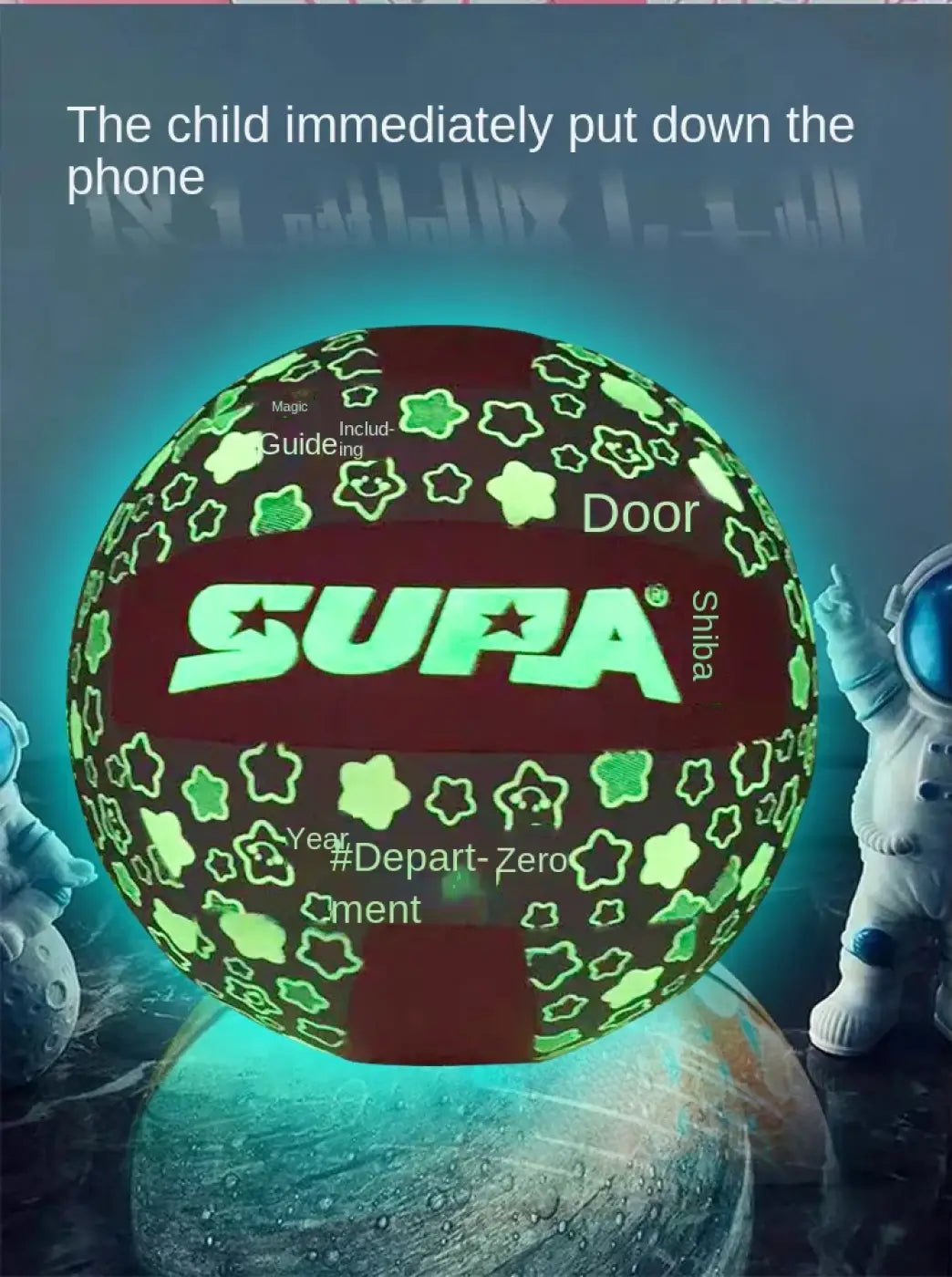 The Ball Depot volleyball: Glow-in-The-Dark Fluorescent Volleyball