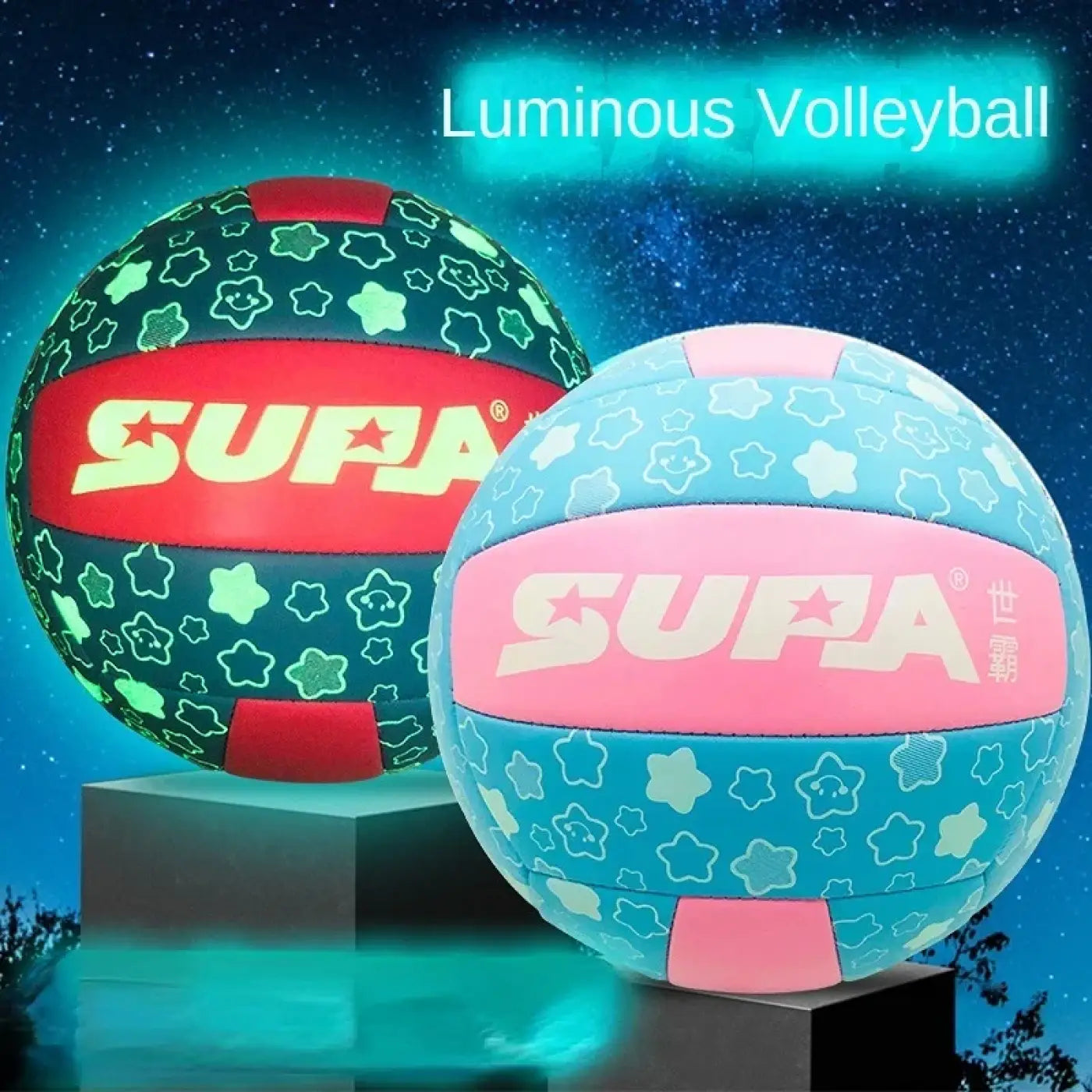 The Ball Depot volleyball: Glow-in-The-Dark Fluorescent Volleyball
