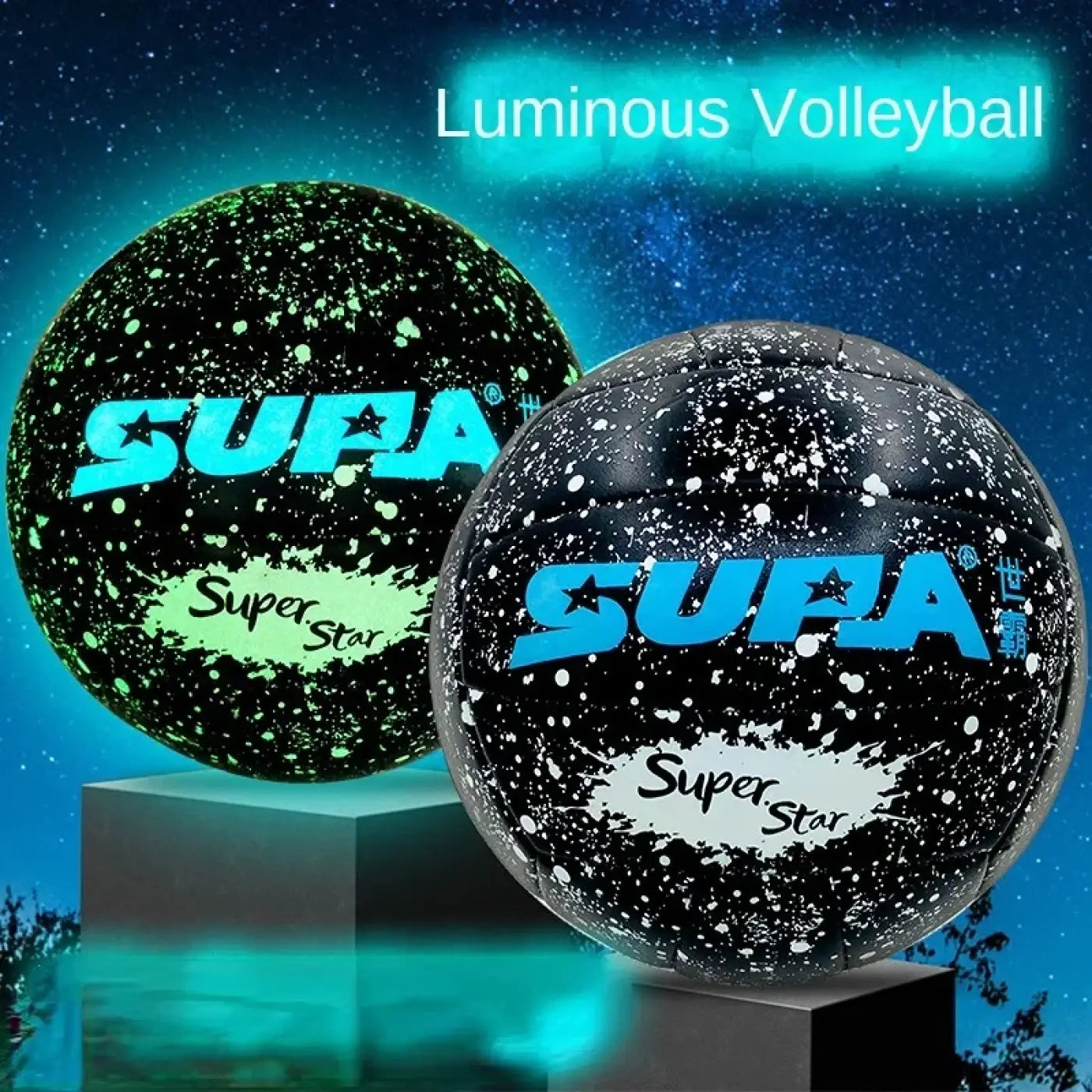 The Ball Depot volleyball: Glow-in-The-Dark Fluorescent Volleyball