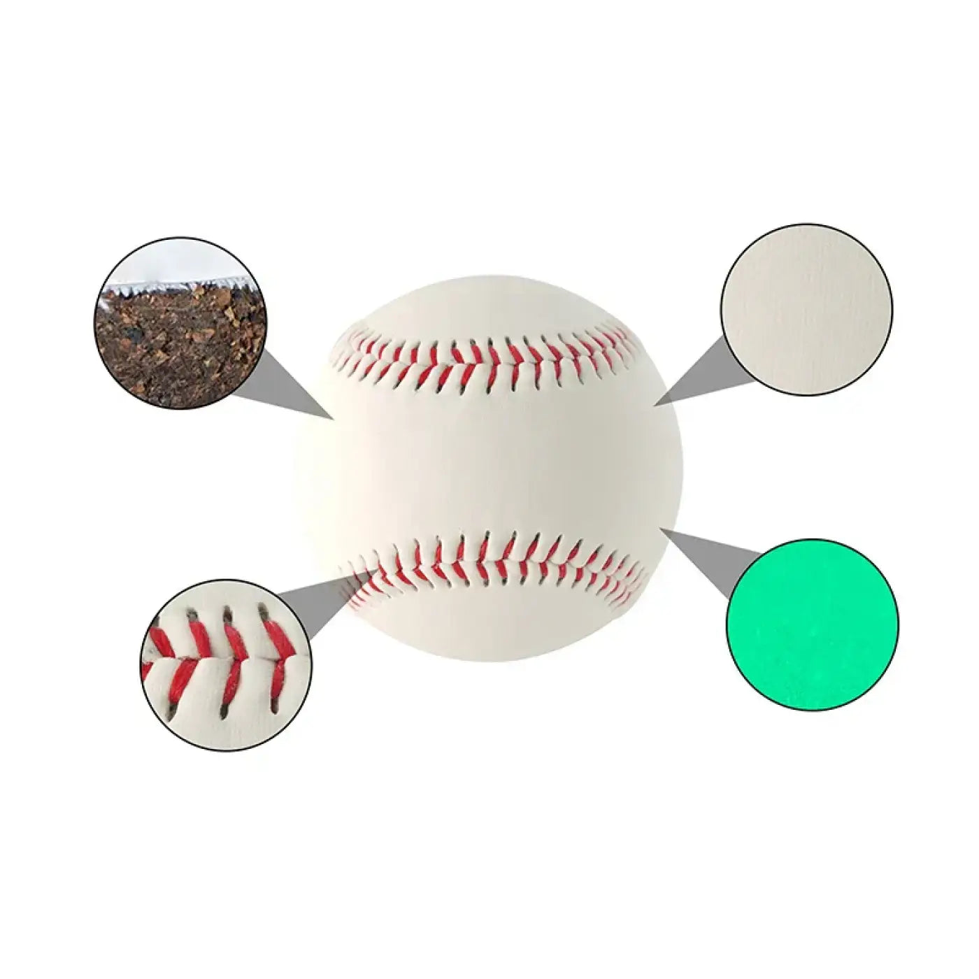 The Ball Depot baseball: Glow In The Dark Noctilucent Baseball