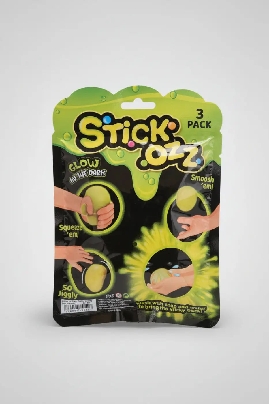 Puka Creations glow ball: Glow-in-The-Dark Sticky Squeeze Ball