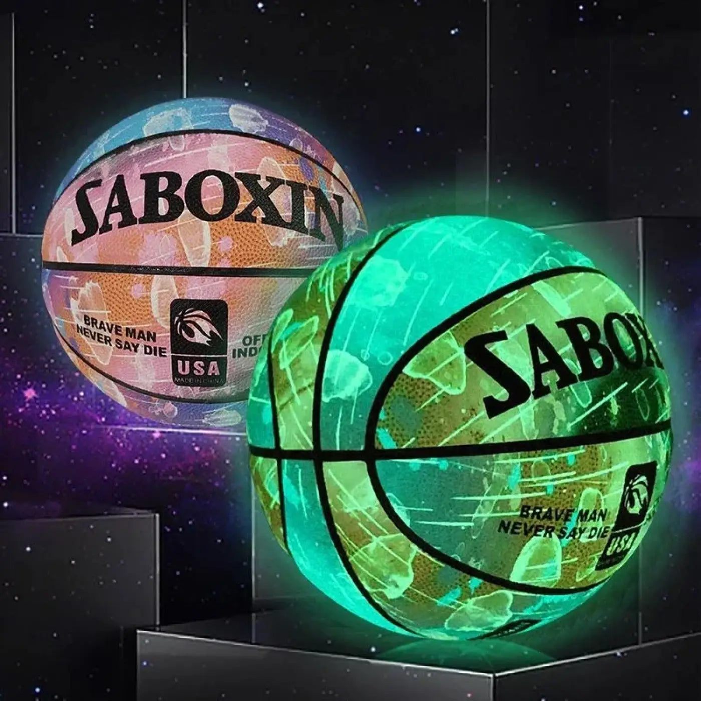 The Ball Depot glow basketball: Glow In The Dark Street Basketballs