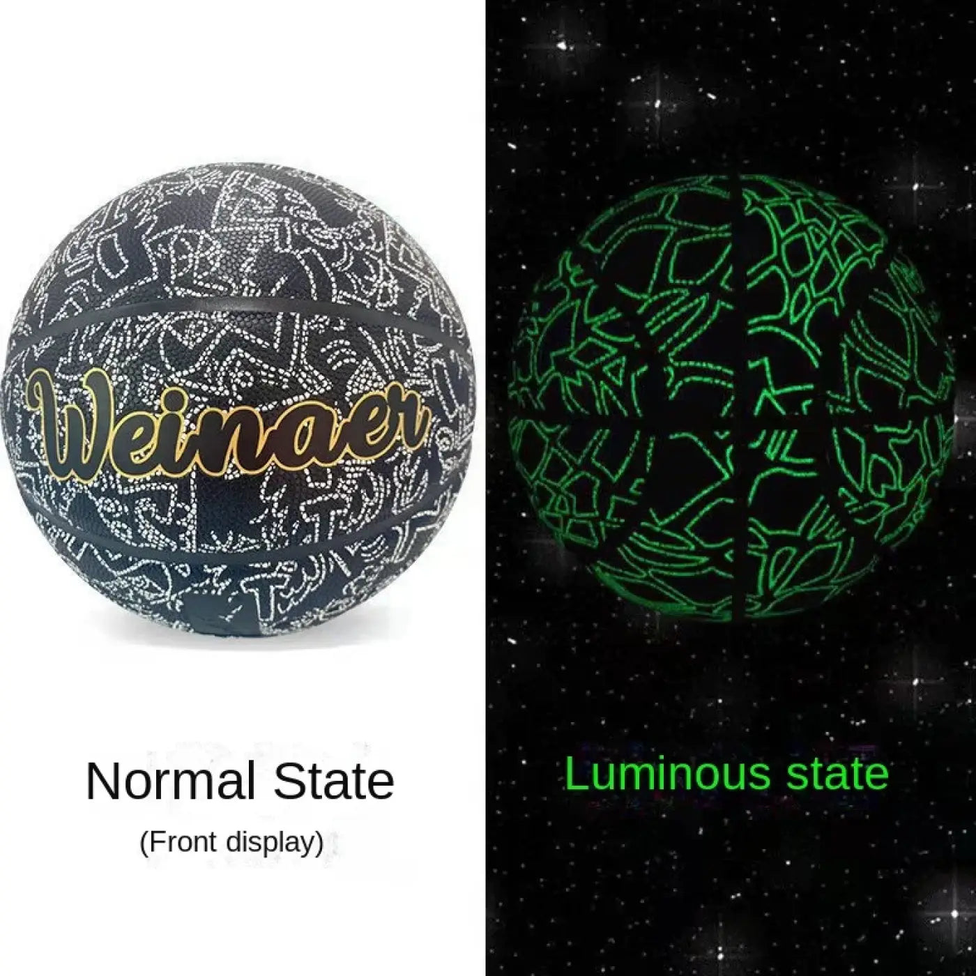 The Ball Depot glow basketball: Glow In The Dark Street Basketballs