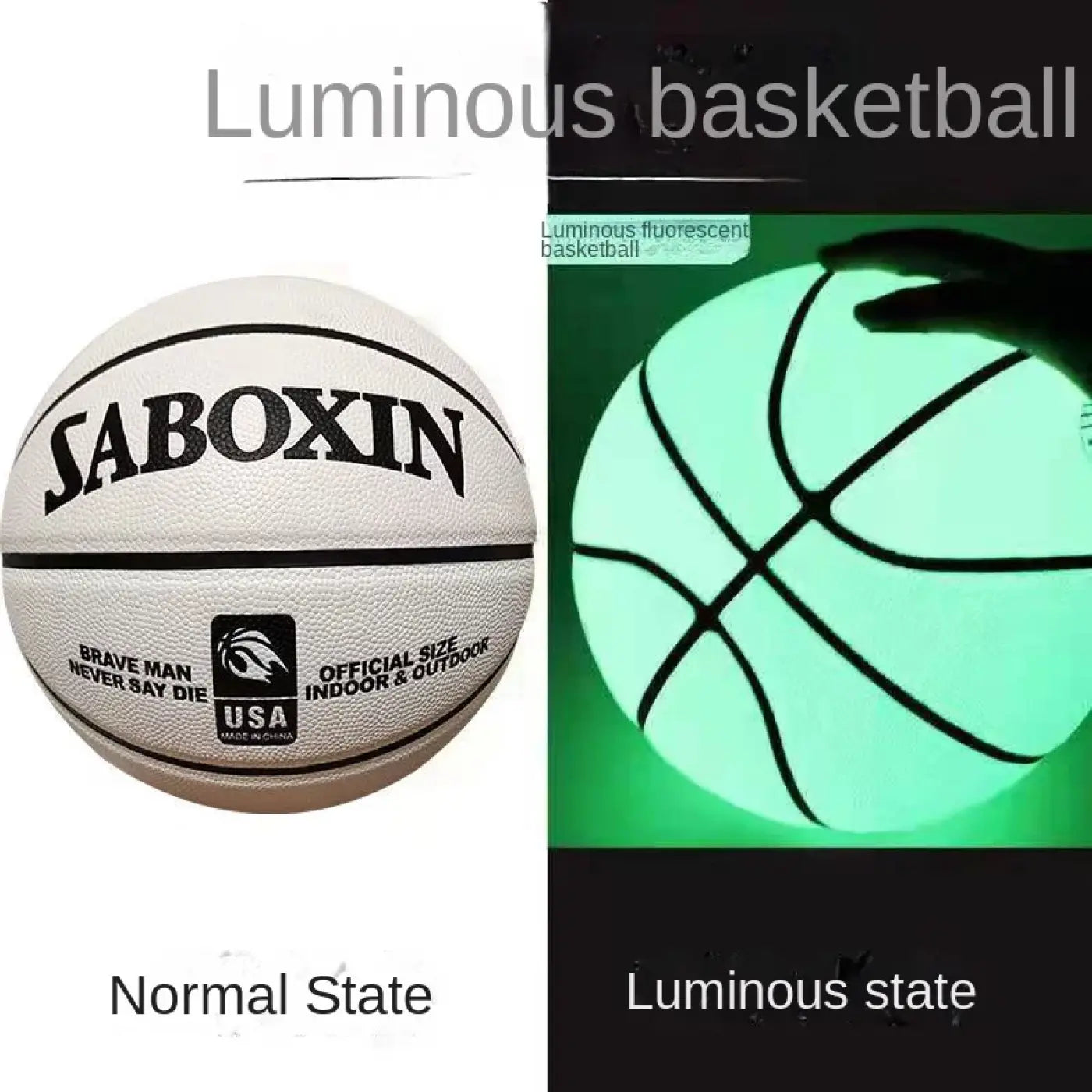 The Ball Depot glow basketball: Glow In The Dark Street Basketballs