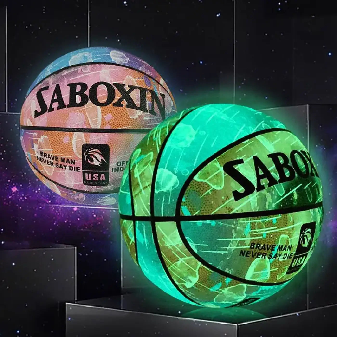 The Ball Depot glow basketball: Glow In The Dark Street Basketballs