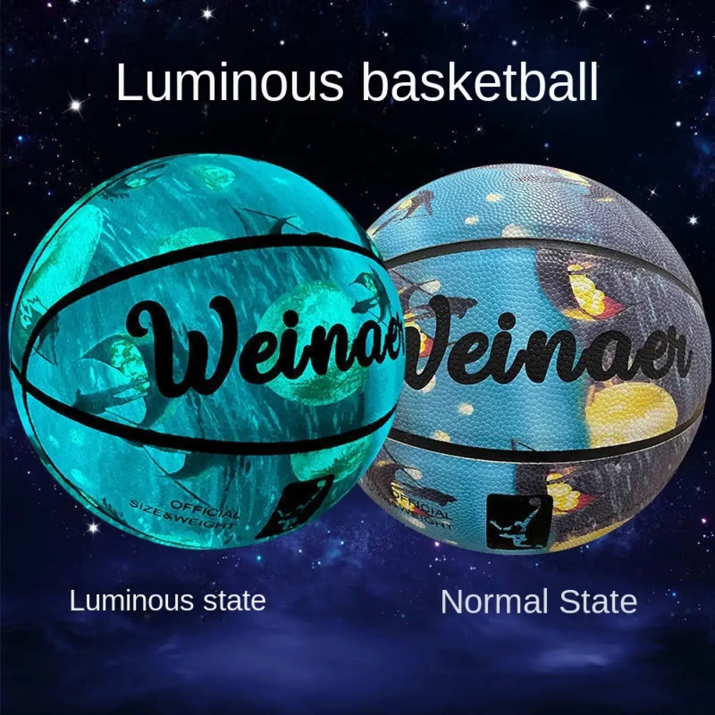 The Ball Depot glow basketball: Glow In The Dark Street Basketballs