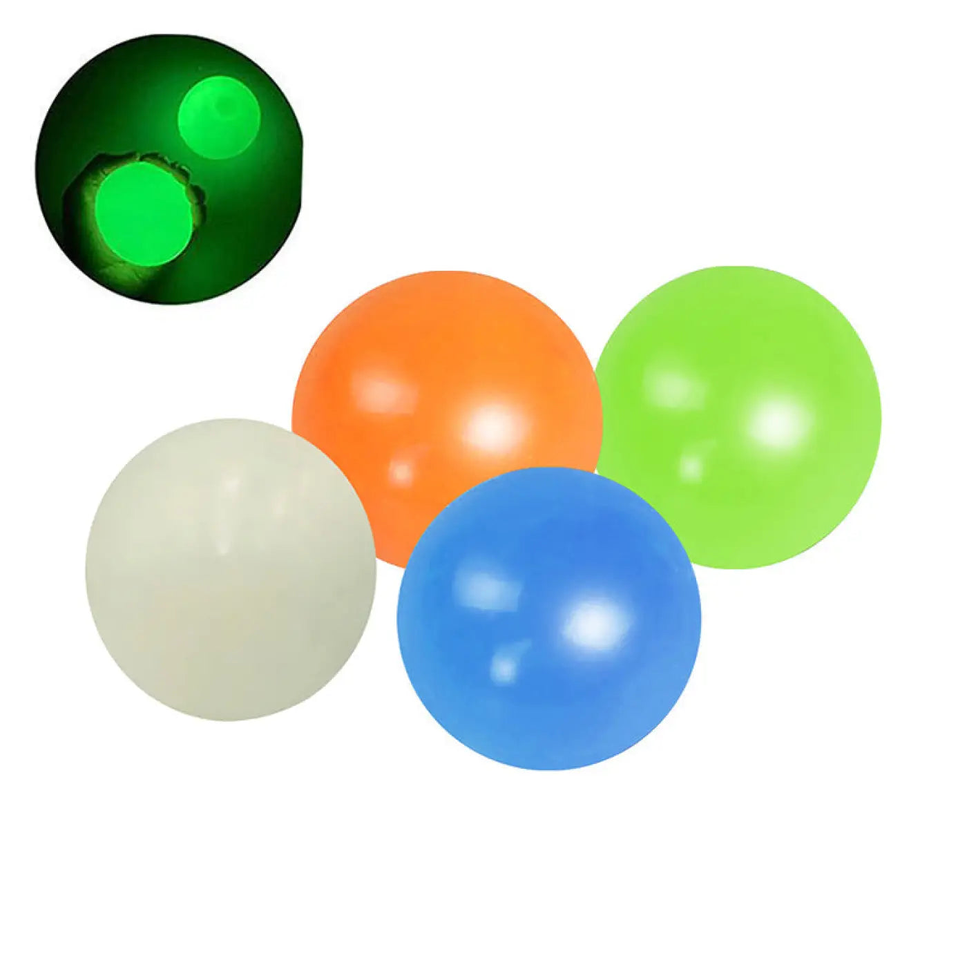 The Ball Depot sticky balls: Glow Sticky Balls