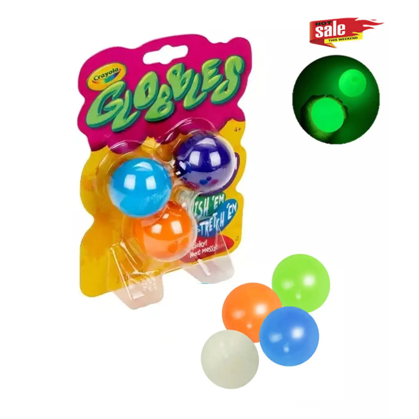 Glow Sticky Balls - The Ball Depot