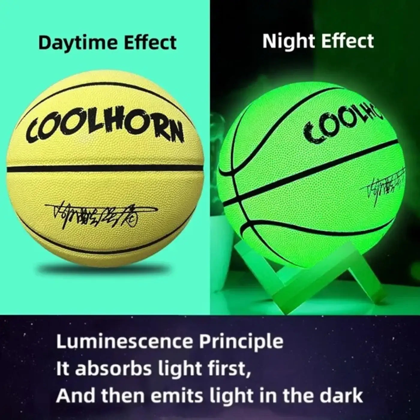The Ball Depot basketball: Glow-up Design Anti-Skid Basketball