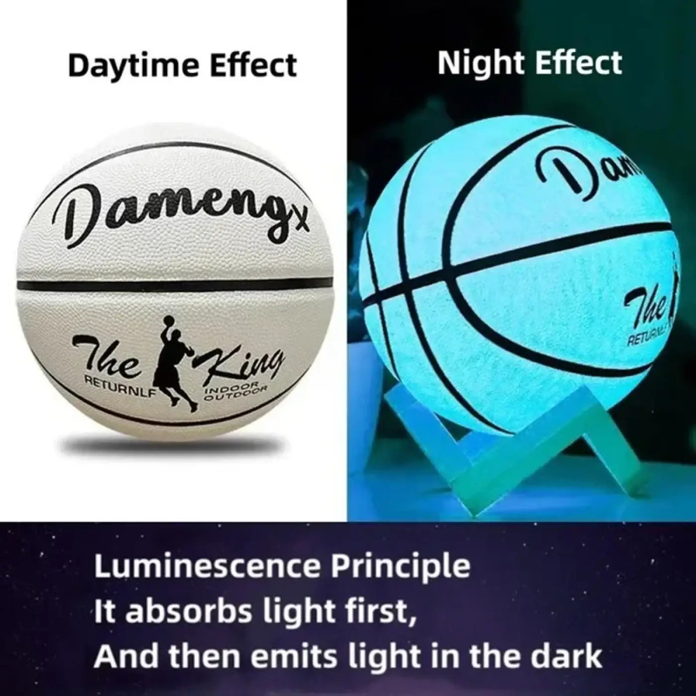 The Ball Depot basketball: Glow-up Design Anti-Skid Basketball