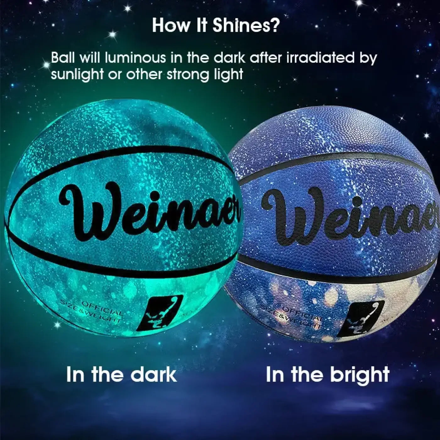 The Ball Depot basketball: Glow-up Design Anti-Skid Basketball