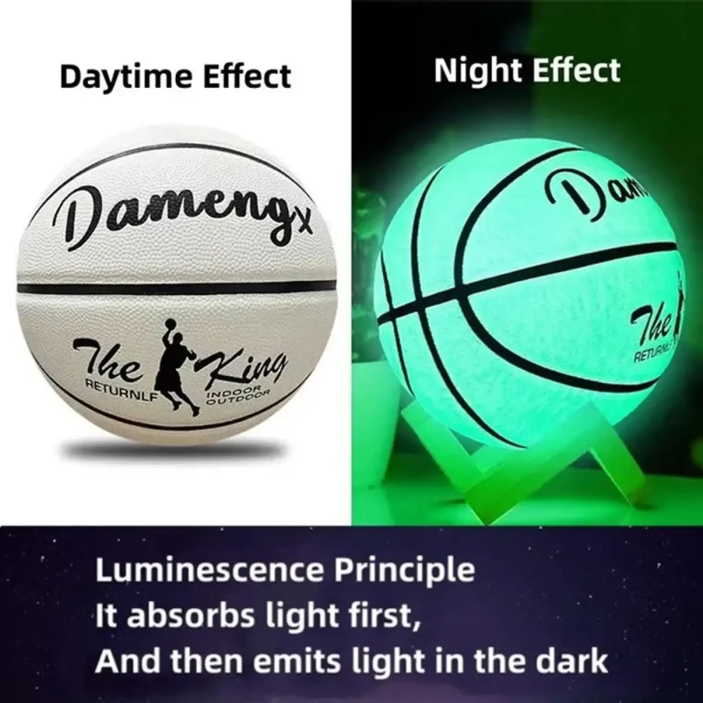 The Ball Depot basketball: Glow-up Design Anti-Skid Basketball