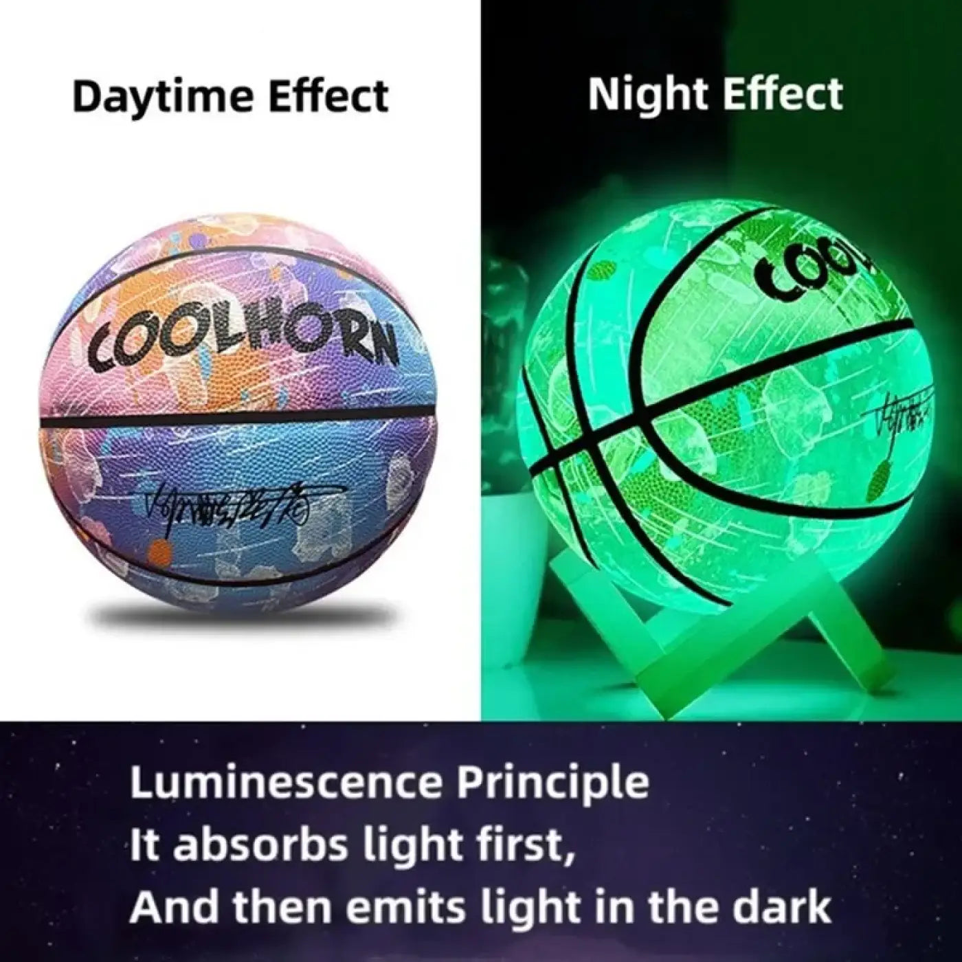 The Ball Depot basketball: Glow-up Design Anti-Skid Basketball