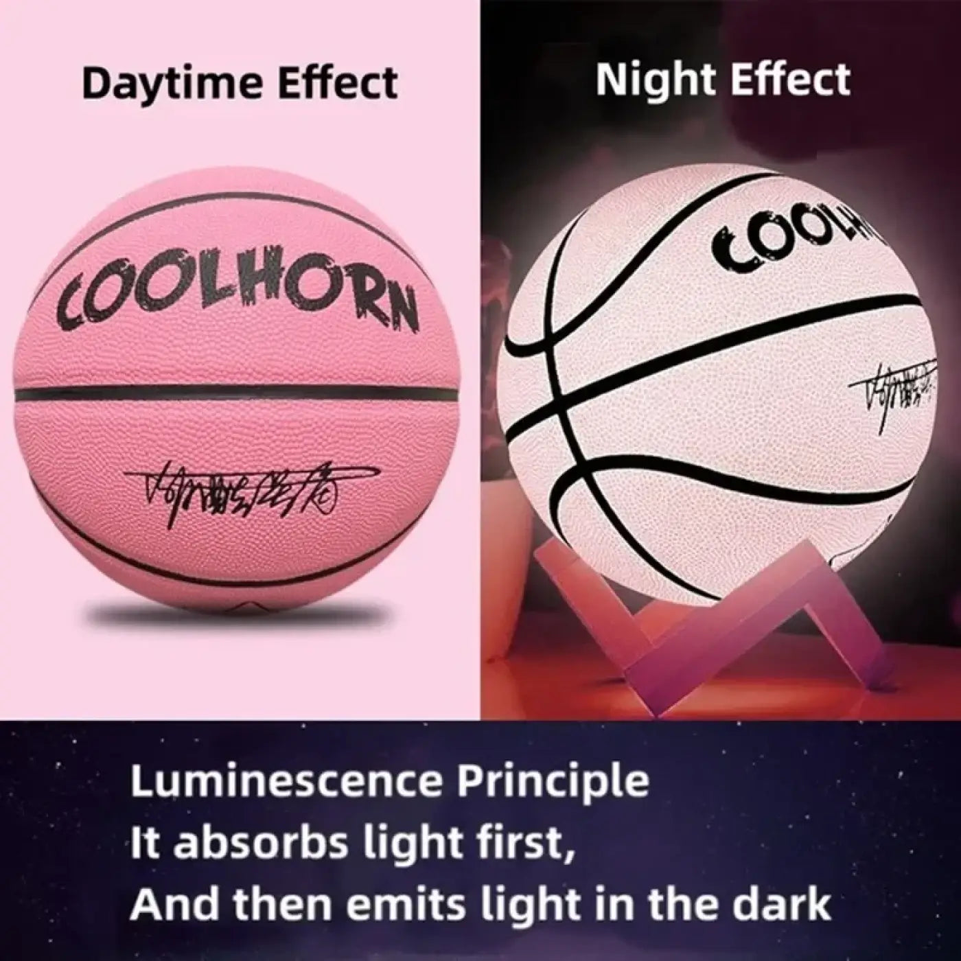 The Ball Depot basketball: Glow-up Design Anti-Skid Basketball