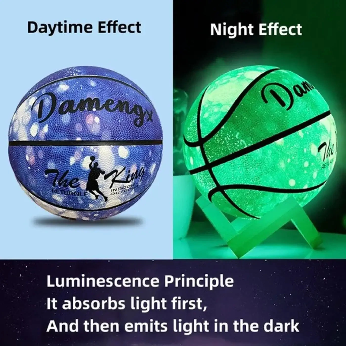 The Ball Depot basketball: Glow-up Design Anti-Skid Basketball