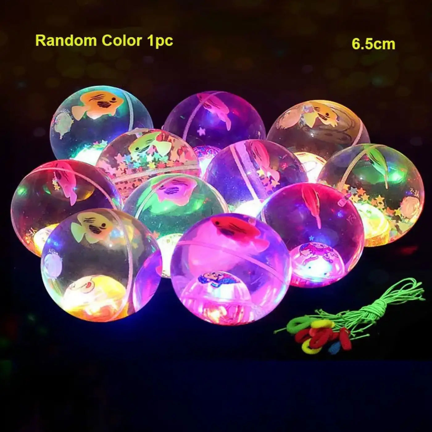 The Ball Depot bouncy ball: Glowing Jumping Ball