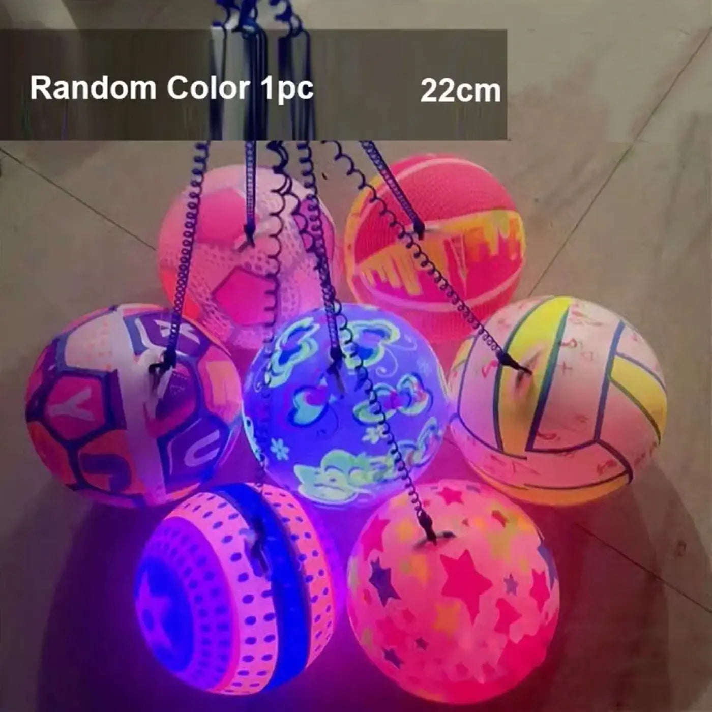 The Ball Depot bouncy ball: Glowing Jumping Ball