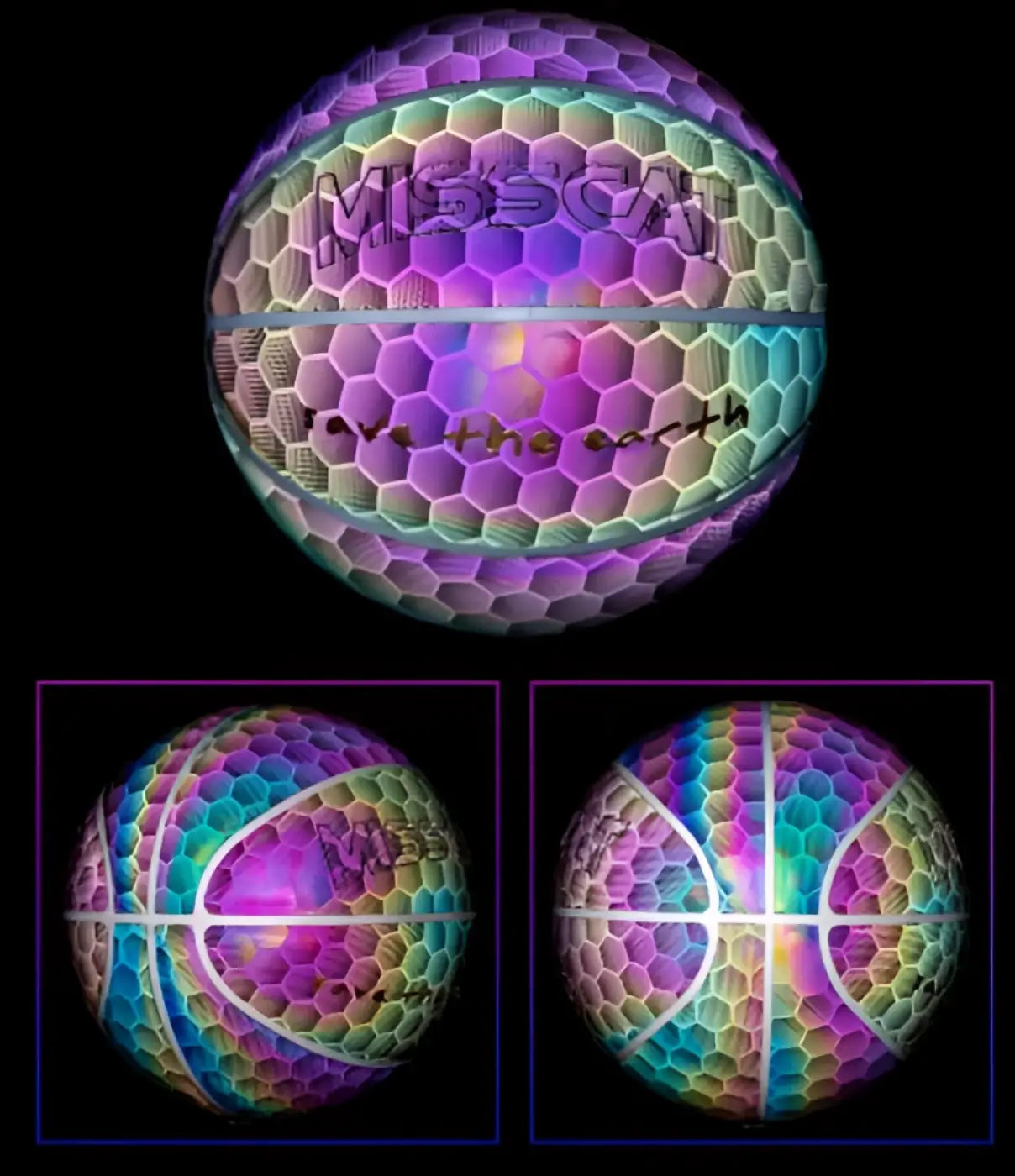 The Ball Depot basketball: Glowing Luminous Fluorescent Basketball