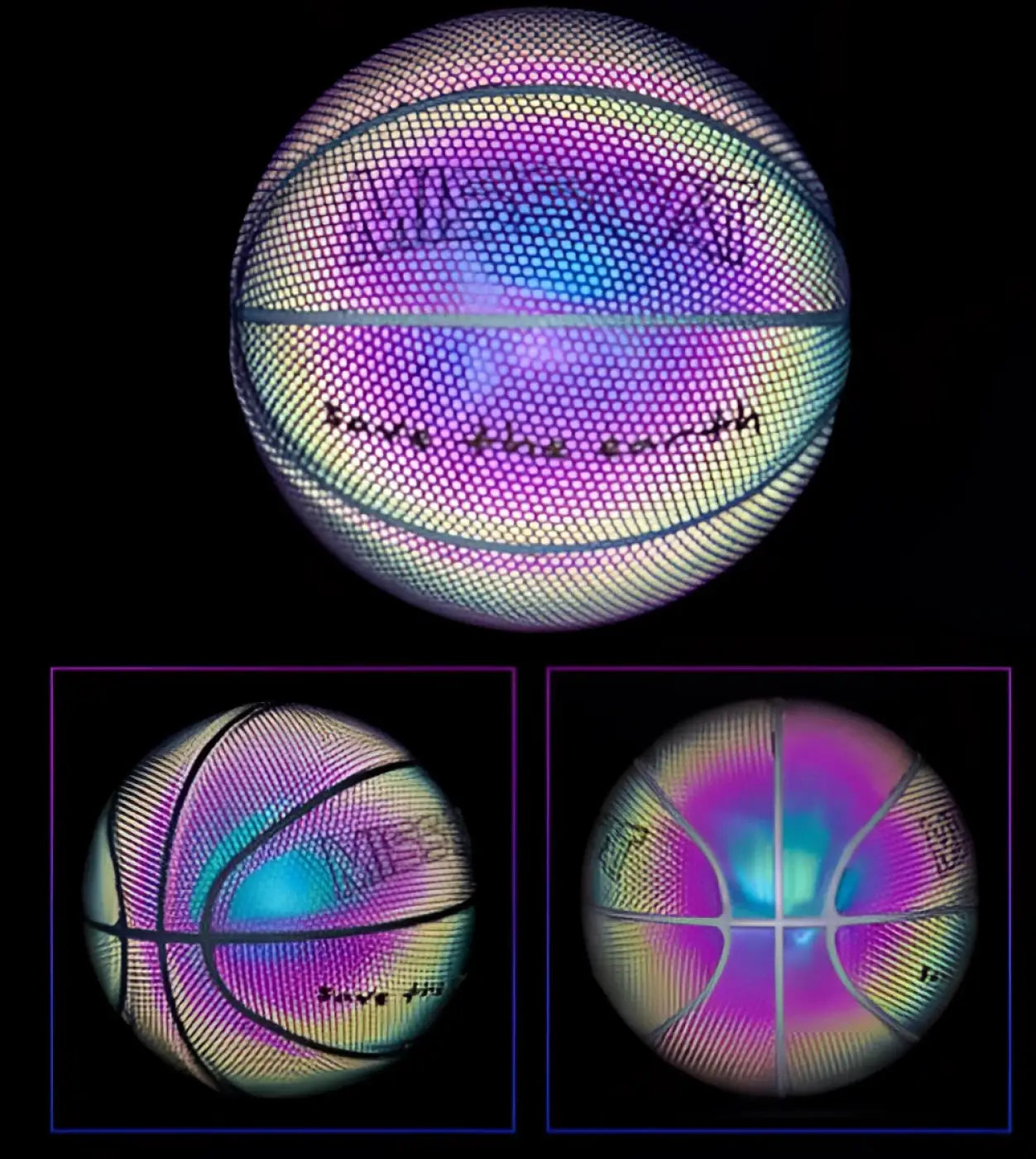 The Ball Depot basketball: Glowing Luminous Fluorescent Basketball