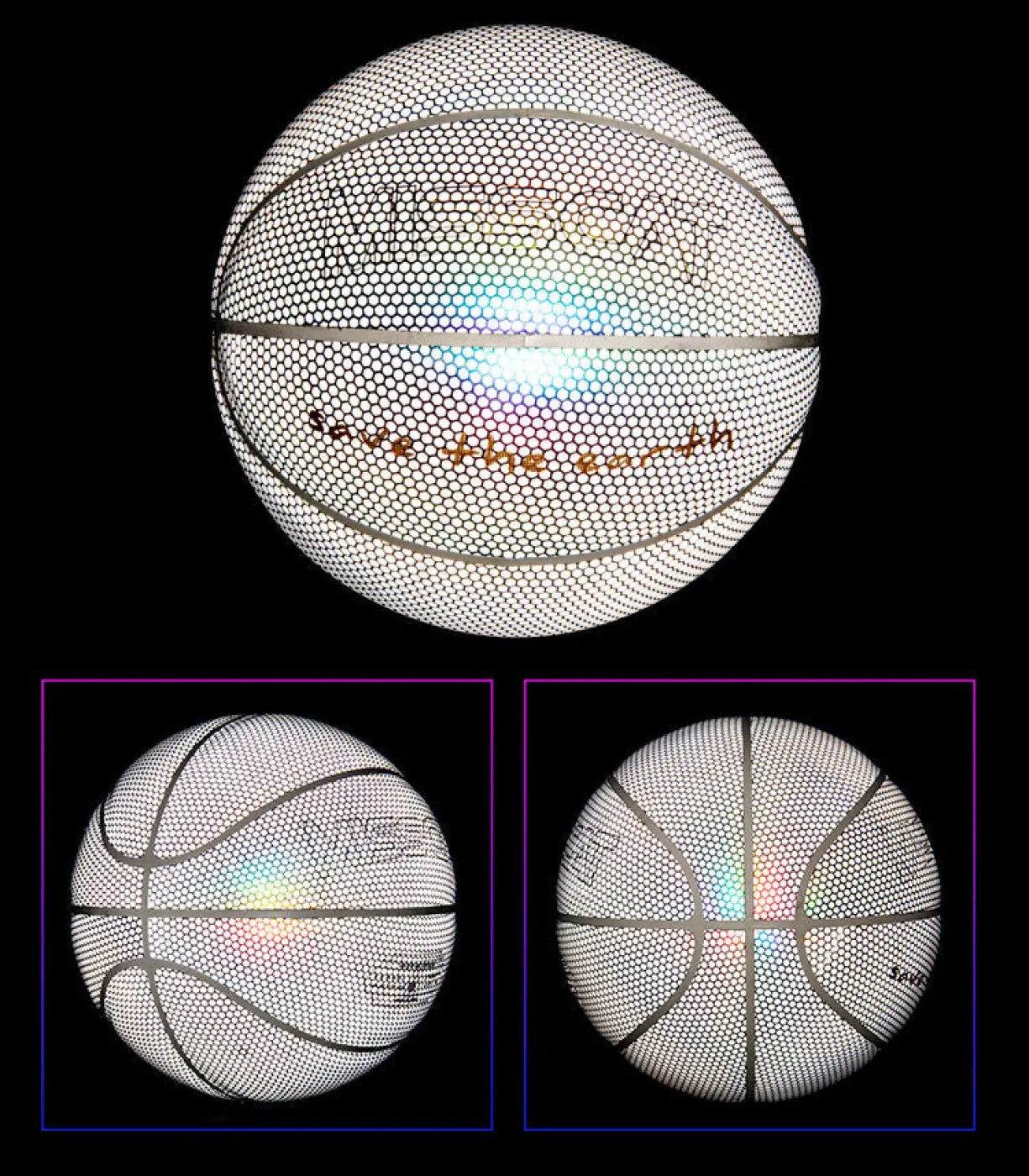 The Ball Depot basketball: Glowing Luminous Fluorescent Basketball