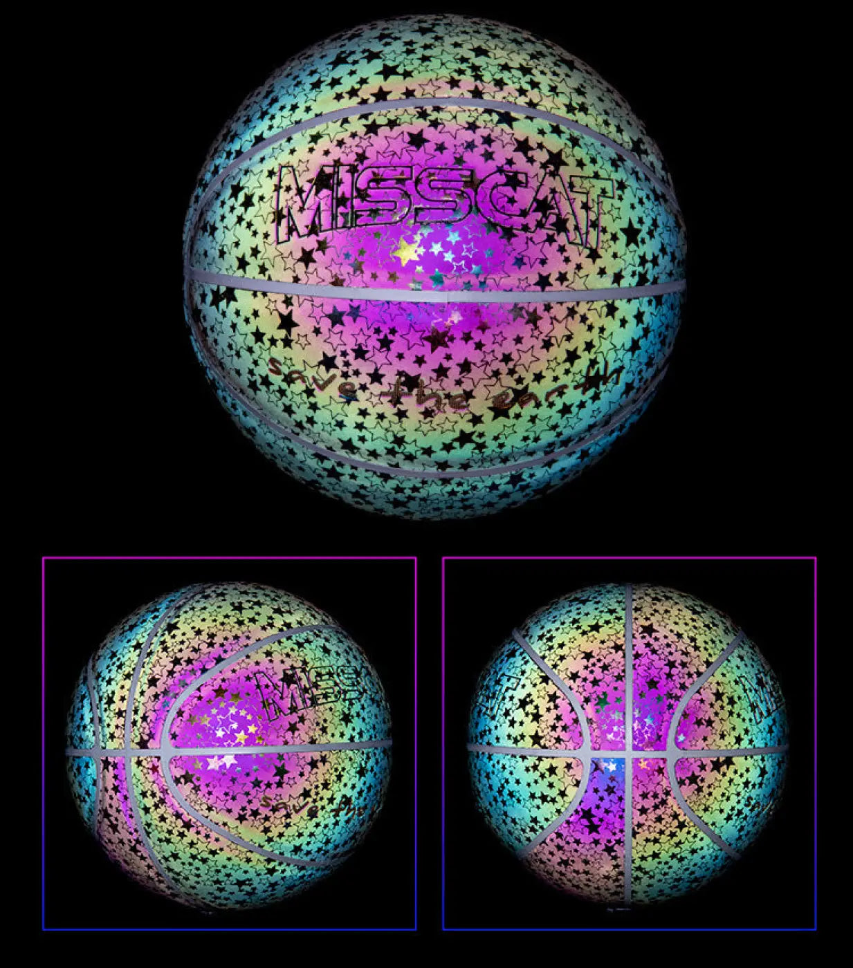 The Ball Depot basketball: Glowing Luminous Fluorescent Basketball
