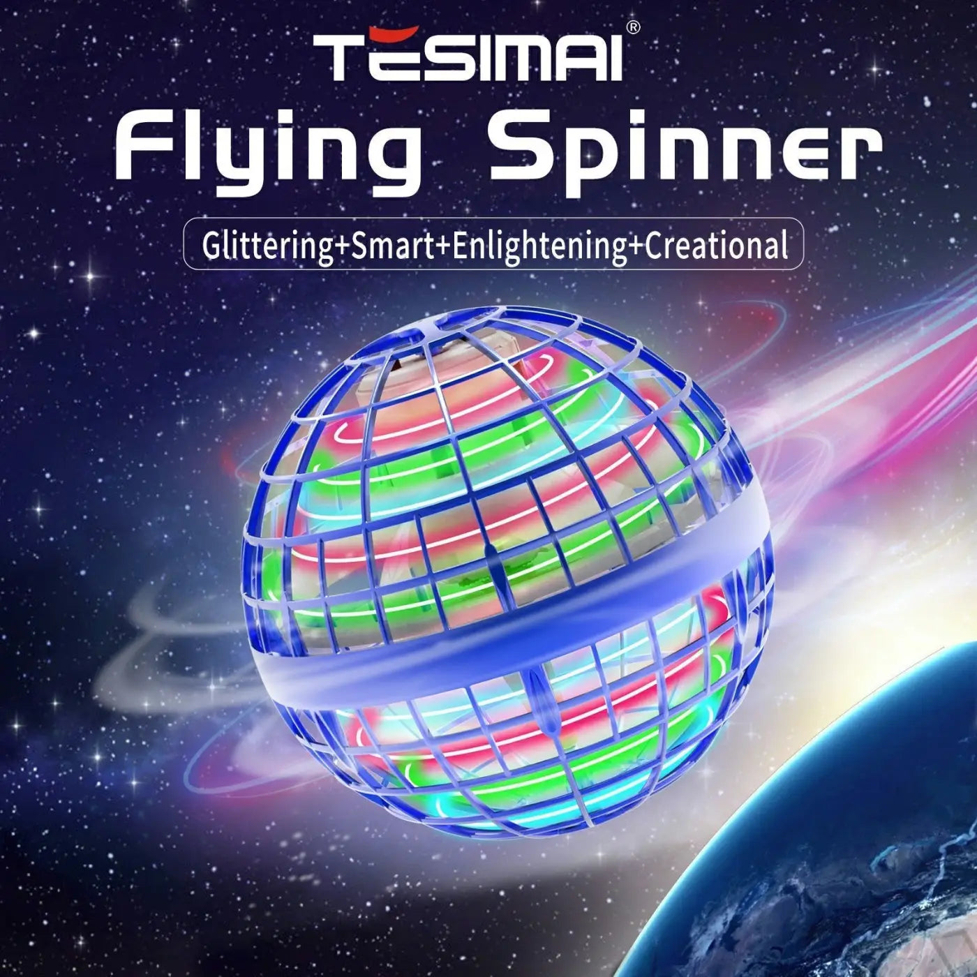 The Ball Depot novelty ball: Gyro Magic Glowing Flying Ball