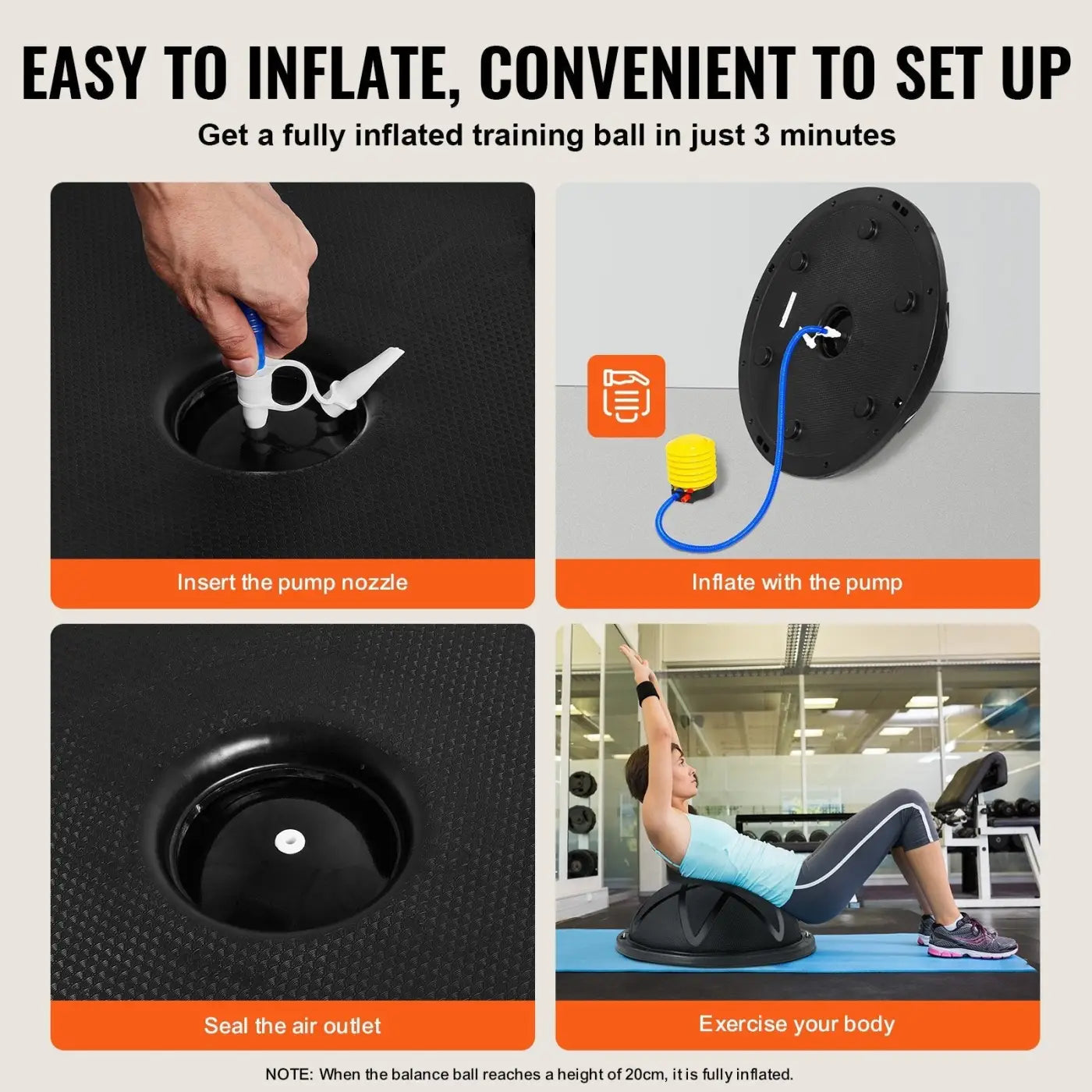 The Ball Depot training ball: Half Exercise Ball Trainer