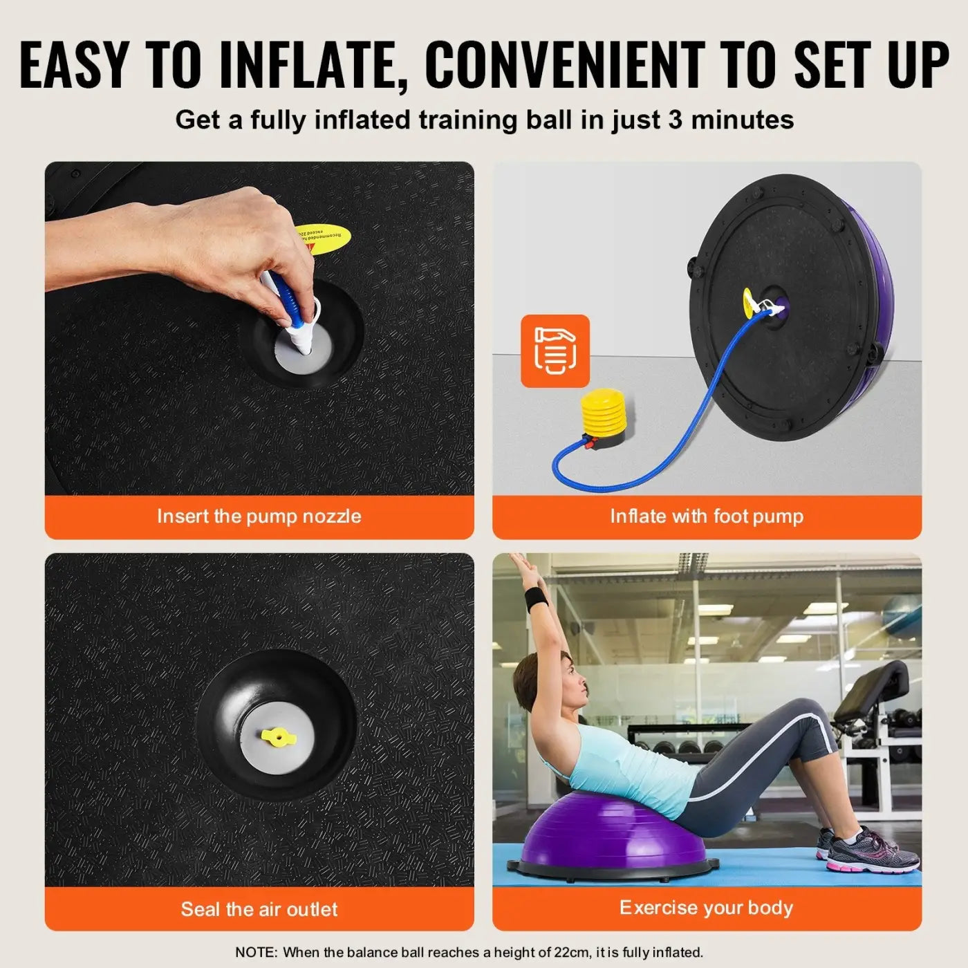 The Ball Depot yoga ball: Half Exercise Ball Trainer