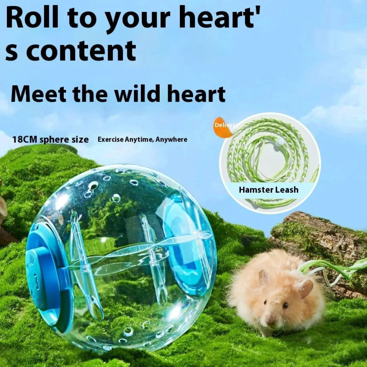 The Ball Depot small pet ball: Hamster Running Roller Sport Ball